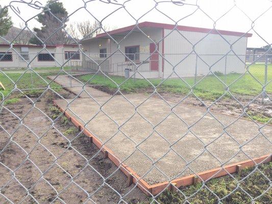 The students are creating a new classroom!