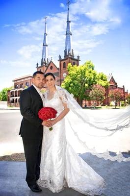 Wedding at St. Johns church in Fresno, Ca.