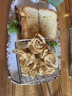 BLT with Onion Strings