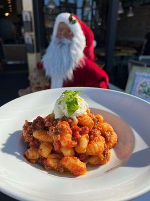 Gnocchi bolognese with ricotta on special now!