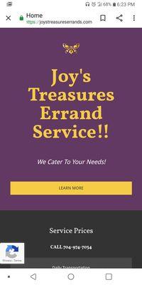 Joystreasureserrands.com