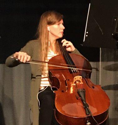 Cello instructor, Breanna Menzies