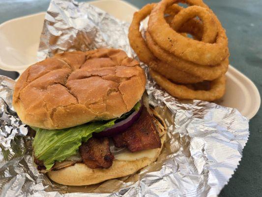 Chicken Bacon Ranch w/Onion Rings