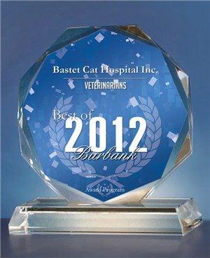 Bastet Cat Hospital was awarded the Best of Burbank 2012 award in the Veterinarians category.