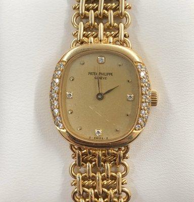 Vintage ladies Patek Philippe 18k and diamond