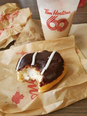 My FREE Doughnut through the Tim App = Boston Cream!   6/13/2024