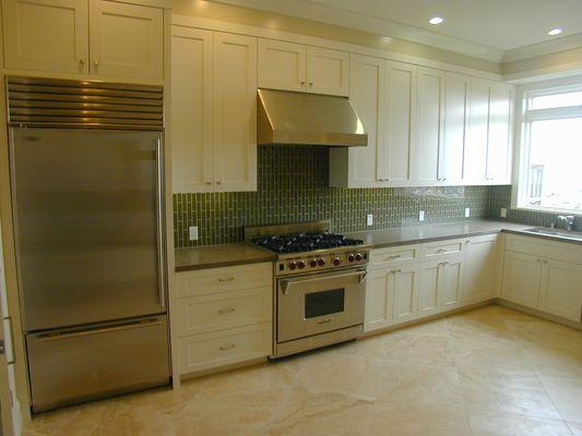 Finished kitchen, undercounter and recessed LED lights installed by us