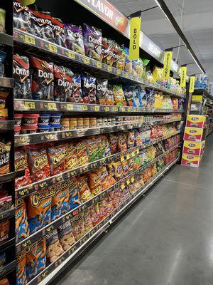 Snack aisle looks great!