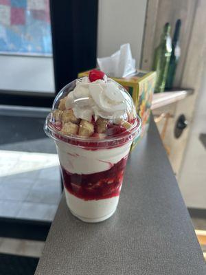 Parfait raspberry