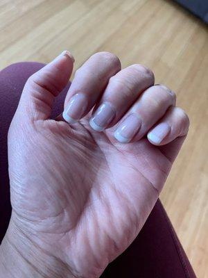 Shellac french manicure