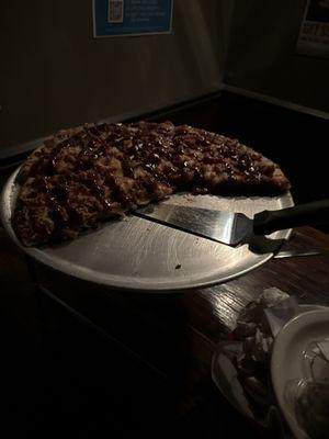 Bbq pizza  in the Dark !