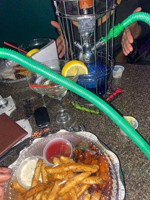 food drinks and hookah