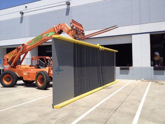 Grade to warehouse yard ramp  install