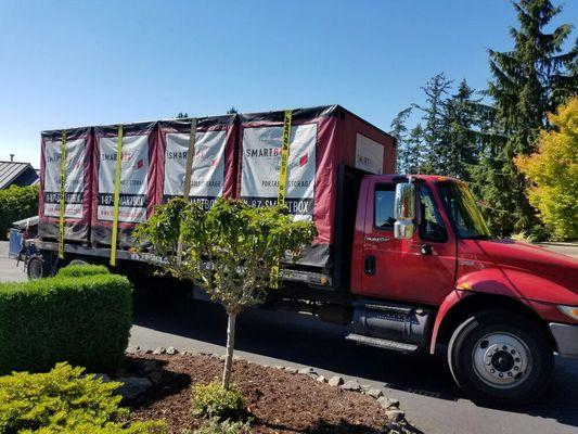 SMART BOXES. Unloaded in Gig Harbor, WA by ACME Moving Labor.