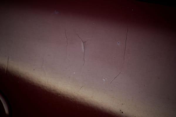 here's the cracks in my paint that was done by Sunset auto