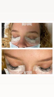 Before & After False Lash Extensions