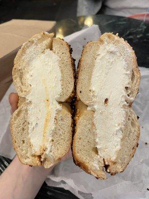 Onion Bagel w/ Garlic Herb Cream Cheese