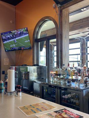 Football at the bar