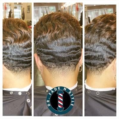 Women neck tapers by Antjuan..... Log on to antjuanthebarber.genbook.com today.