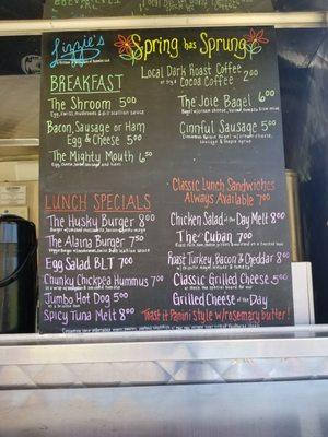 Menu on 5/17/17