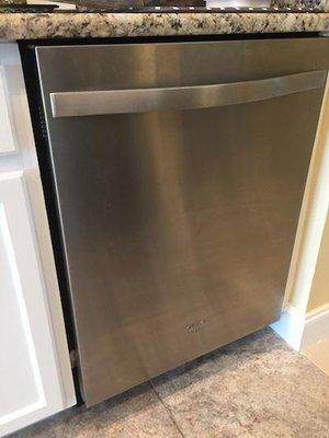 This whirlpool dishwasher stopped draining. We offer dishwasher repair in Spokane