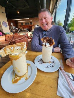 These were the best milk shake we've ever eaten! Happy Cinco de Mayo with Tres Leche and Fiesta (churro) shake.