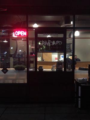 They are located in the carry-out window of Zen Bento