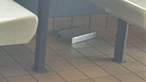 Mouse traps in the dining area. Saw mouse while eating. If it's that big of a problem I won't be eating here again.