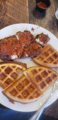 Chicken and waffles