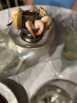 Shrimp cocktail.