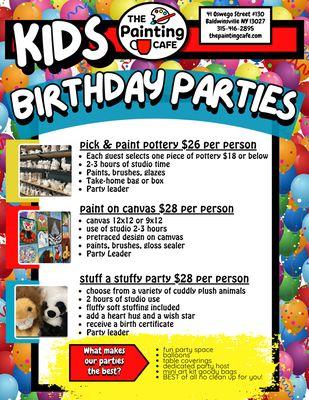 Plenty of options to have the best birthday ever!