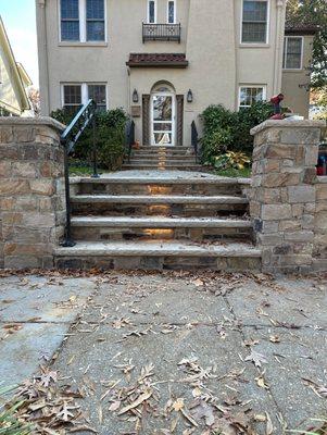 Custom accent stair lighting done with Harris electric and VOCHI