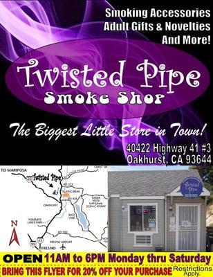 The Twisted Pipe Smoke Shop.