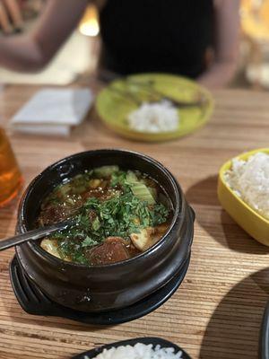 pork belly egg claypot