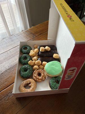 Luna donuts. St. Patrick's day theme.