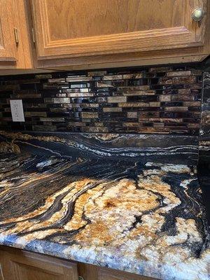 Counter top and back splash