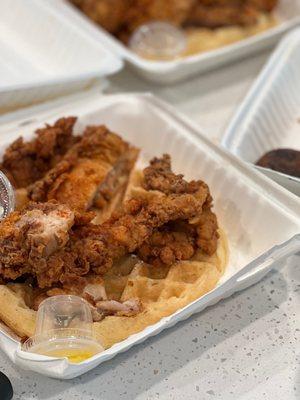 Chicken and waffle