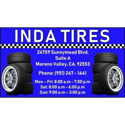 Come shop for some tires!!
 Venga a comprar llantas!!