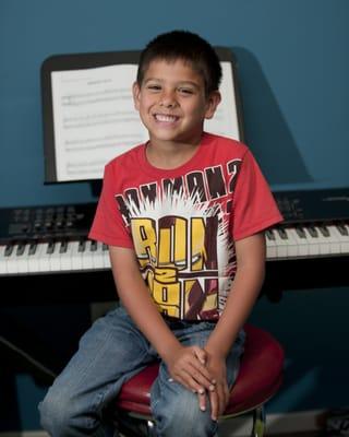 "I love taking piano and guitar lessons here!"