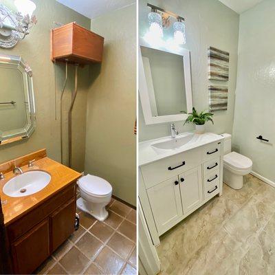 Bathroom transformation