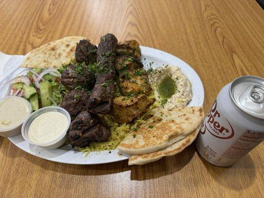 Mixed Grill Plate with extra meat