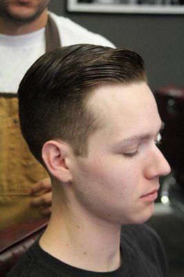 classic comb-over by AD the barber