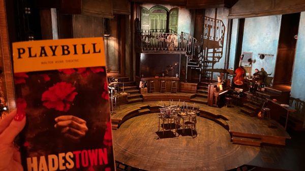 Playbill for Hadestown