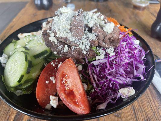 Steak and blue cheese