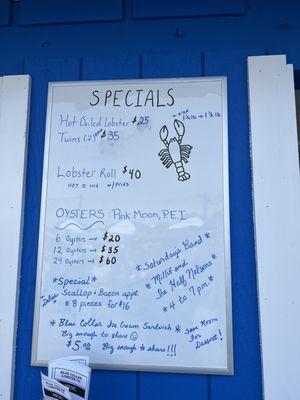 Check the daily specials