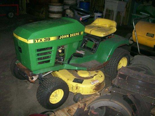 Getting ready to work on John Deer Tractor