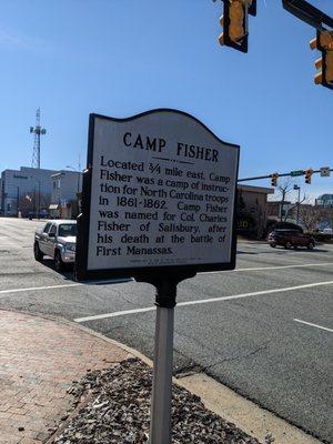 Camp Fisher Historical Marker