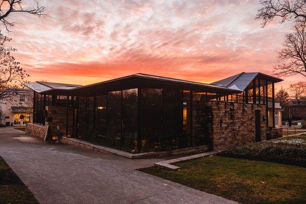 The exterior of the Grable Visitor Center