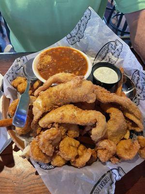 Seafood platter.