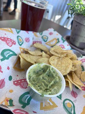 Chips and guacamole